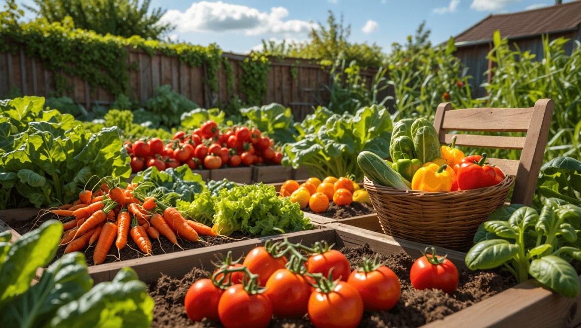 Lay Out a Vegetable Garden: 3 raised beds in backyard
