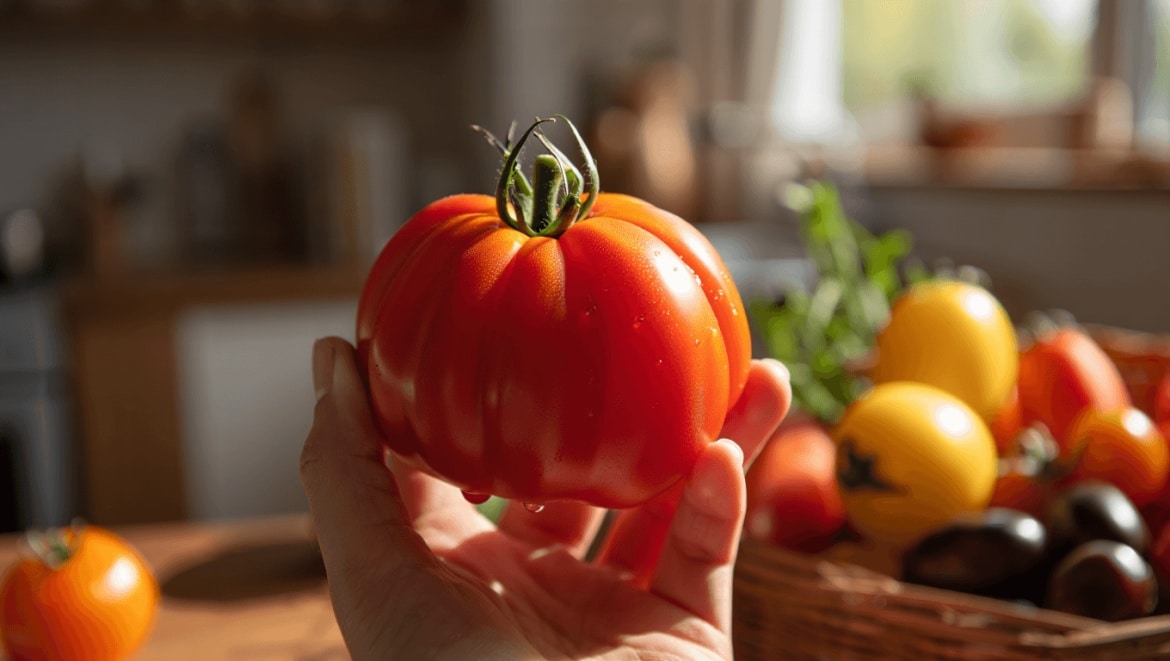 garden games: cherry tomatoes for checkers