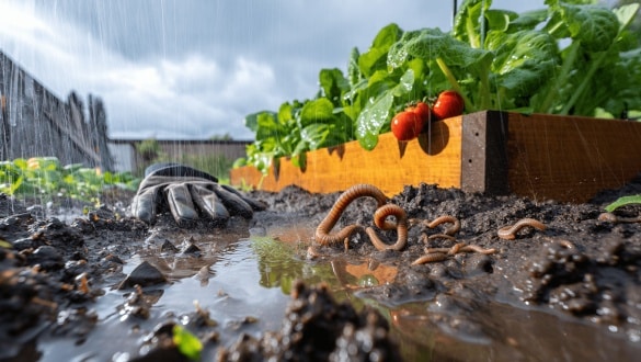 Garden worms: homemade worm collector