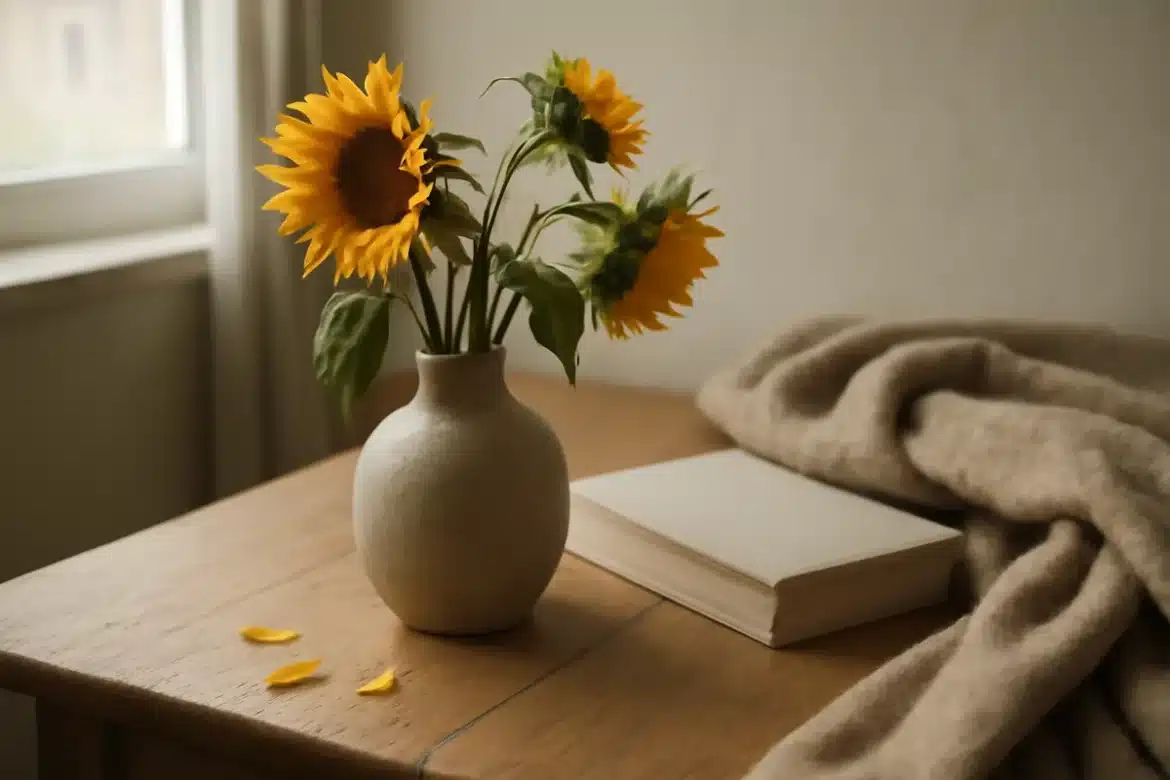 Comment donner une ambiance moody aux tournesols pour l'automne ?